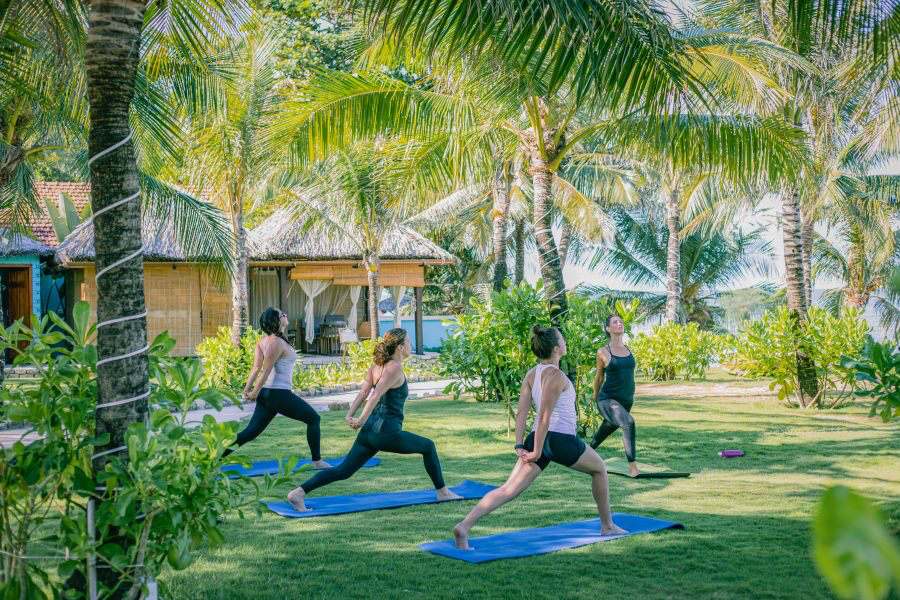 Yoga time at Cassia Cottage